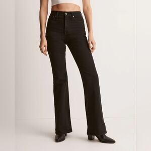 🚨NEW MADEWELL The Perfect Vintage Flare Jean in Sherborn Wash Black Plus Sz 32